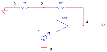 Op Amp Non Inverting Amplifier