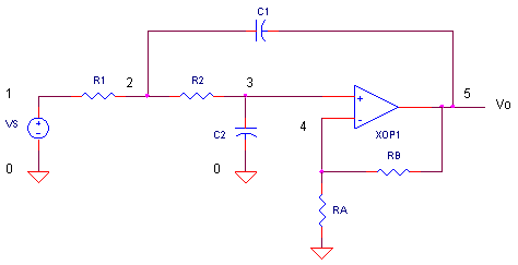 active low pass circuit